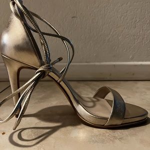 Kenneth Cole Womens Berry Heeled Sandal Ankle Wraparound Strap Size 8 | 3 inch